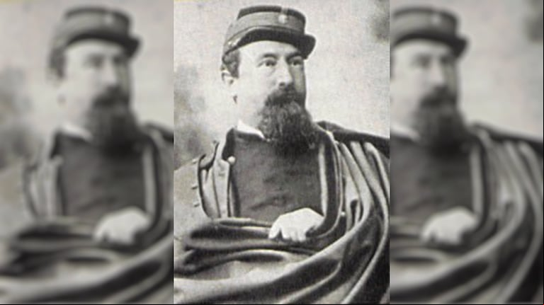 Edelmiro Mayer con su uniforme de general de brigada. (Foto: gentileza Eduardo Lazzari)