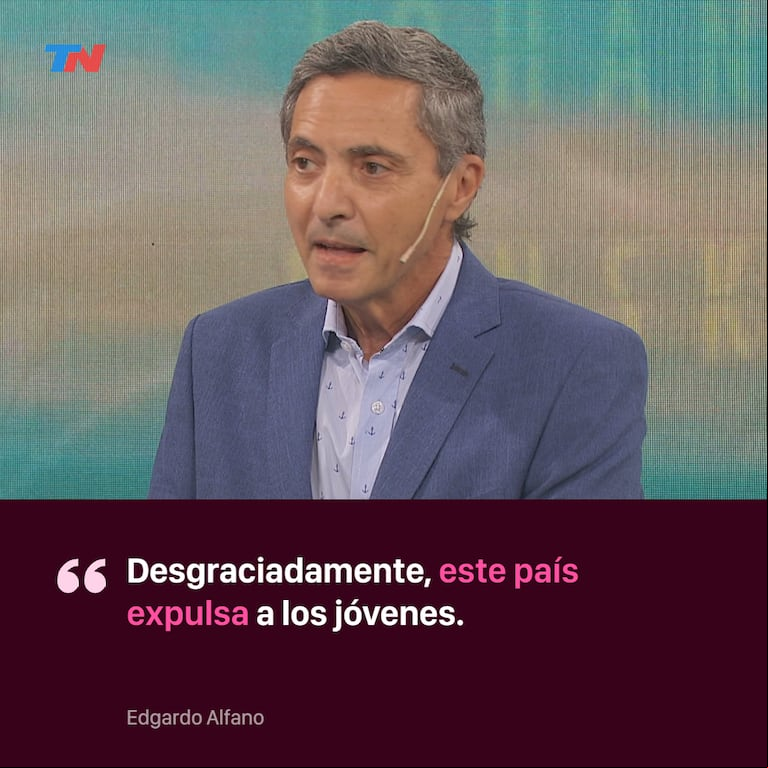 Edgardo Alfano se emocionó al hablar de su hijo que vive en el exterior