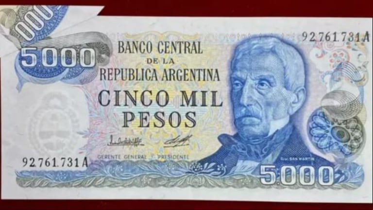 El billete argentino que podrías tener en casa y vale más de $300.000 (Foto: Mercado Libre).