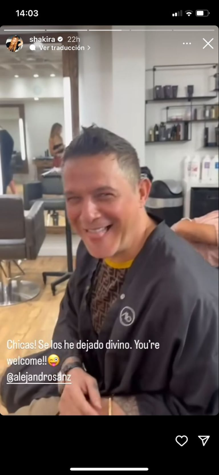 El cambio de look guiado por Shakira. (Fuente: Instagram/shakira)