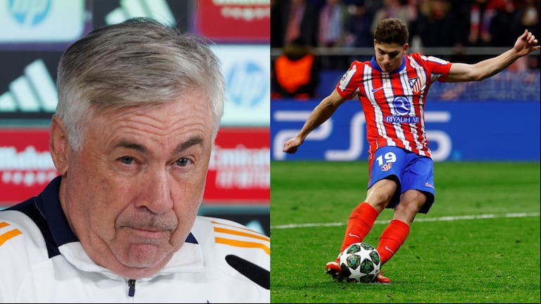 El DT de Real Madrid dio por cerrada la polémica del penal anulado a Julián Álvarez en la Champions League (Fotos: EFE y Reuters)