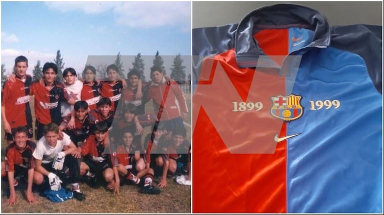 El equipo de Newell's en el que jugaba Lionel Messi (Foto: Gentileza Diego Rovira a TN)