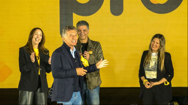 El expresidente Mauricio Macri encabezó el viernes pasasdo la presentación de los candidatos porteños del PRO. (Foto: PRO)
