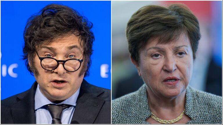 El Fondo Monetario pretende que el Presupuesto 2025 sea una ley que pruebe que hay apoyo al plan económico de Milei. (Foto:
AFP - Fabrice Coffrini y AP - Markus Schreiber).
