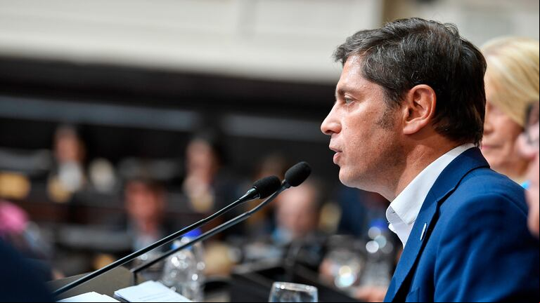 El gobernador Axel Kicillof encabezará este miércoles la apertura del 153° período de Sesiones Ordinarias de la Legislatura bonaerense. (Foto NA)