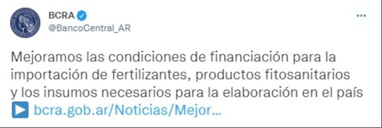 El Gobierno flexibilizó la importación de fertilizantes, fitosanitarios y autopartes
