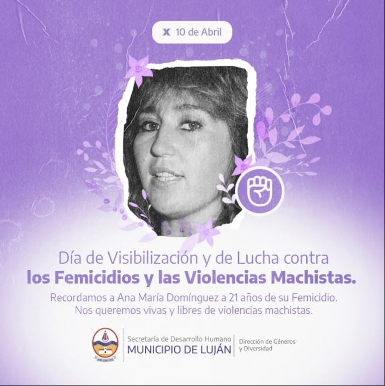 El homenaje a Ana María Domínguez. (Foto: gentileza Roberto Almeida).