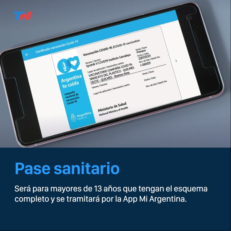 El mapa del pase sanitario: con la inclusión de Catamarca, ya rige en ocho provincias