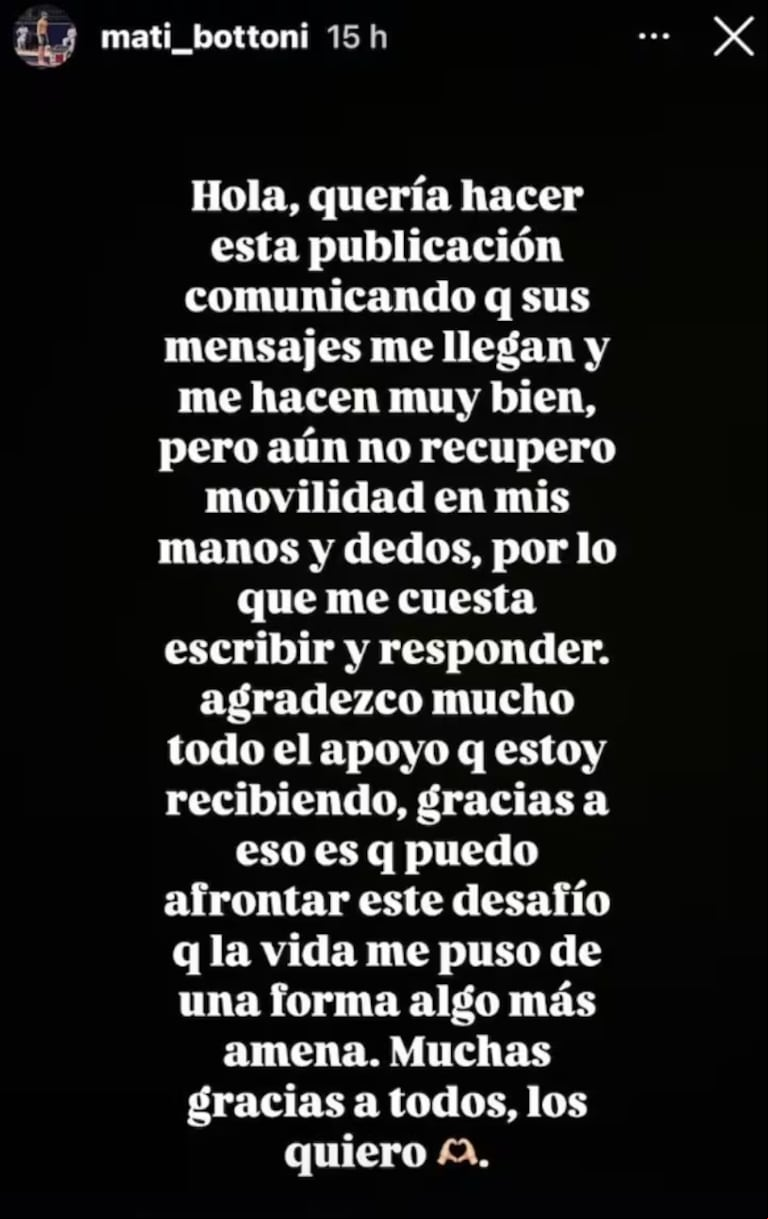 El mensaje del nadador rosarino. (Foto: Instagram)