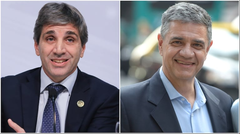 El ministro de Economía, Luis Caputo, tiene por resolver la restitución de fondos a CABA, liderada por el jefe de gobierno porteño, Jorge Macri (Foto: NA).