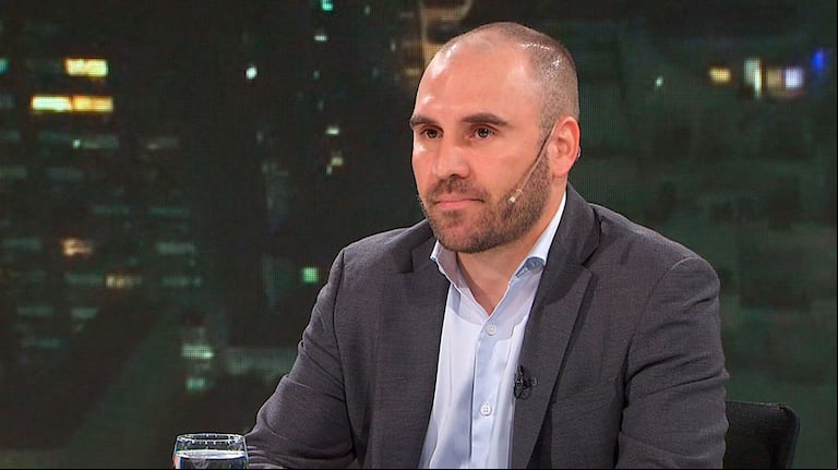 El ministro de Economía, Martín Guzmán, en A Dos Voces. (Foto: captura de TN).