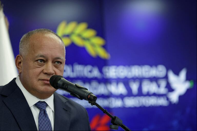 El ministro de Justicia de Venezuela, Diosdado Cabello (Foto: vía Reuters)