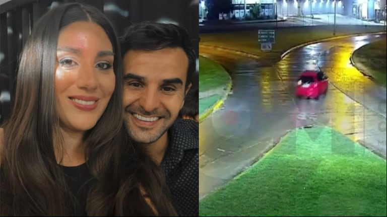 El momento previo a la caída del auto donde viajaban Magalí y su pareja quedó grabado. (Foto: Facebook Magalí Vera/ captura de video)