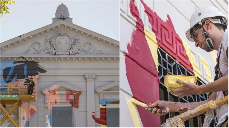 El mural fue ejecutado por el grupo Rojo Vivo. (Foto: Instagram/elrecoleta).
