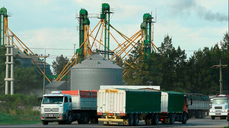 El operativo cosecha avanza con mejoras en rutas clave para ordenar el transporte y facilitar el ingreso a las terminales del Gran Rosario.(Foto: Clarín).
