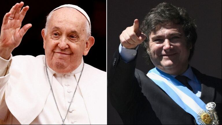 El Papa Francisco recibirá a Javier Milei en el Vaticano (Fotos: Reuters / AFP)