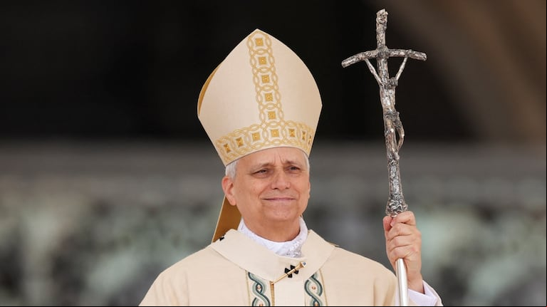 El papa León XIV encabezó la misa de entronización en la Plaza de San Pedro. (Foto: Reuters).