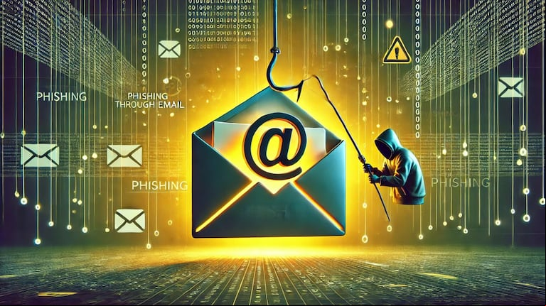 El phishing es una de las modalidades de ataque más empleadas por los cibercriminales. (Foto: Creada con OpenAI DALL-E)