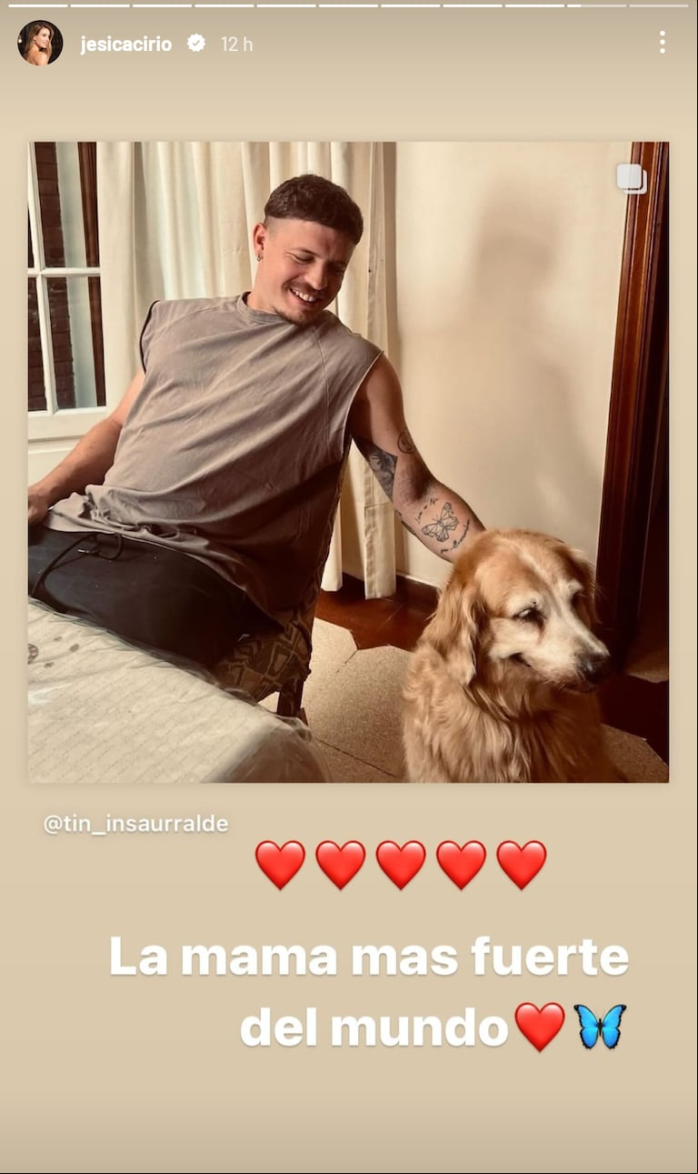 El posteo de Jesica Cirio para despedirse de la perrita. (Foto: Instagram/jesicacirio)