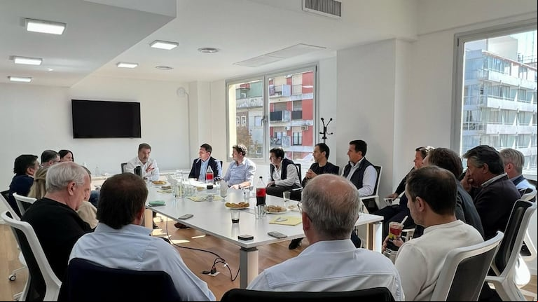 El presidente del PRO bonaerense, Cristian Ritondo, en una cumbre partidaria. (Foto: PRO)