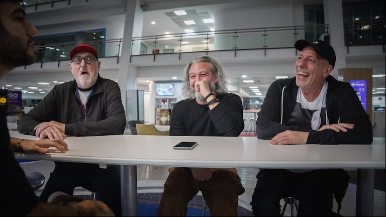El Ruso Verea, Mauricio Jortack y Yayo Guridi contaron los detalles de su nuevo programa (Foto: TN/Nicolás González)