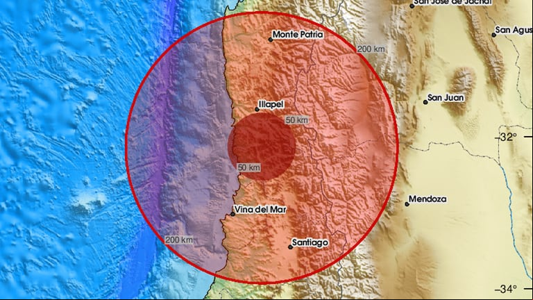 El sismo se sintió la zona costera, pero se descartaron las probabilidades de tsunami. (Foto: EMSC).