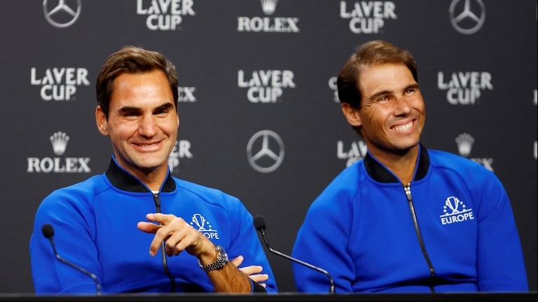 El suizo y el español durante la conferencia de prensa en 2022. (Foto: Reuters/Andrew Boyers/File Photo)