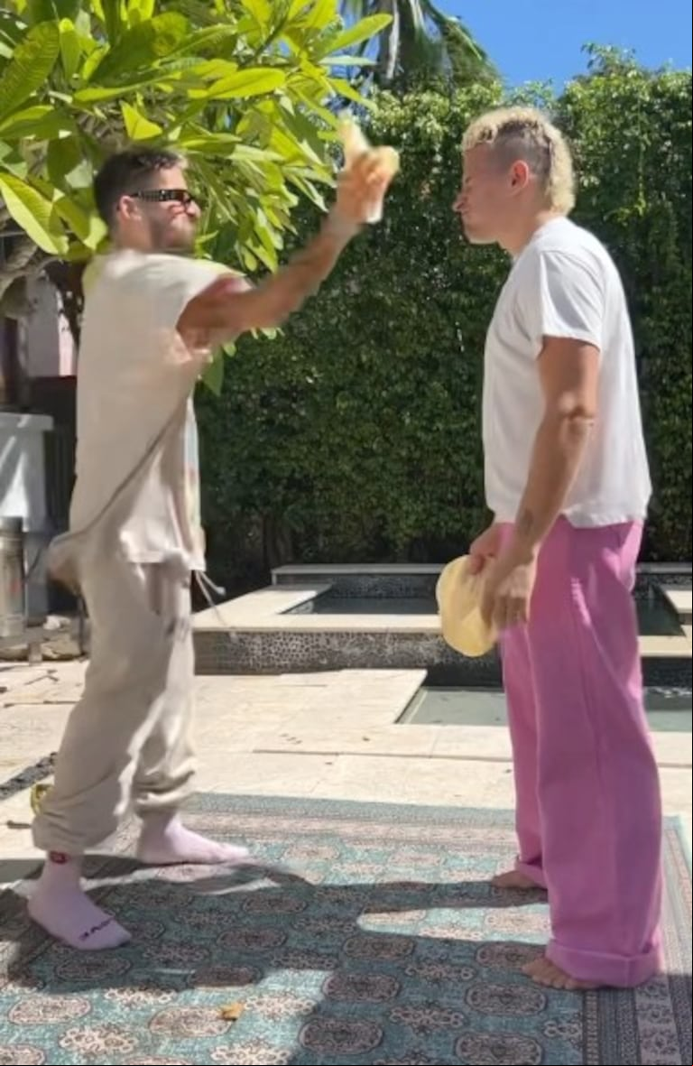 El trend que compartieron en sus redes sociales. (Foto: captura de video @mauyricky)