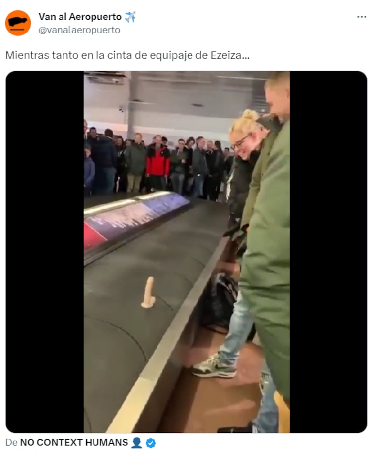 El video se viralizó enseguida. (Foto: Twitter/@vanalaeropuerto)