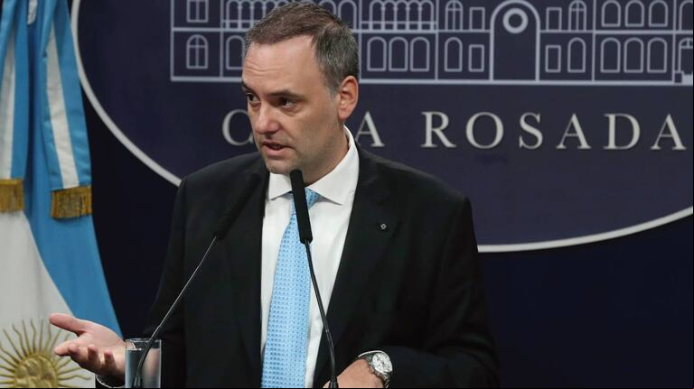 El vocero presidencial, Manuel Adorni. (Foto: NA)