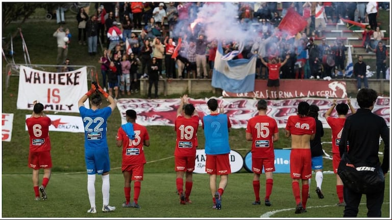 El Waiheke United es el equipo de los argentinos y de la comunidad latina en Nueva Zelanda. (Foto: Instagram @Waiheke_United)