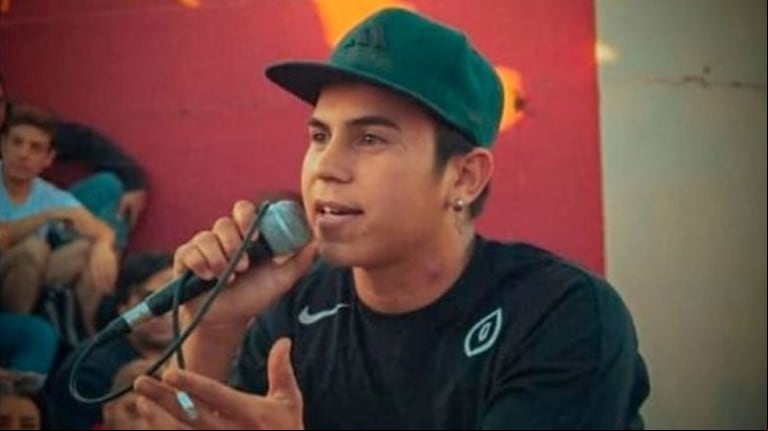 Elías Benítez en un show de freestyle. (Foto: gentileza Florencia Escobar)