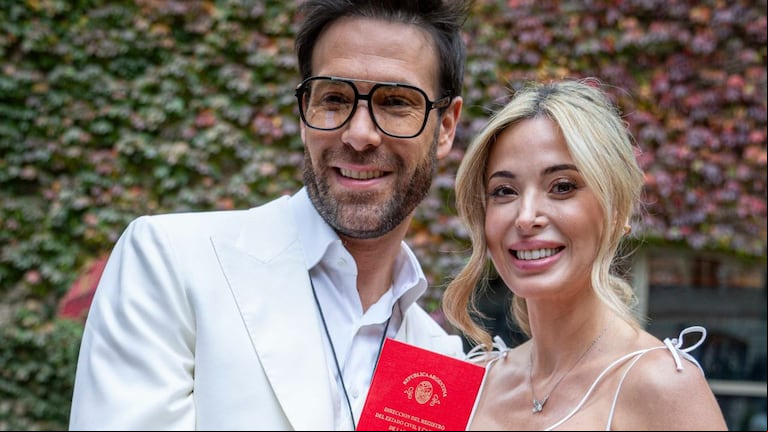 Elías Piccirillo y Jesica Cirio se casaron en mayo de 2024 (Foto: prensa Jesica Cirio).