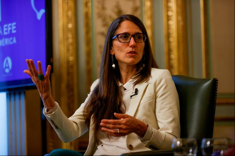Elizabeth Gómez Alcorta fue titular del Ministerio de las Mujeres, Géneros y Diversidad. (Foto: EFE/Juan Carlos Hidalgo)