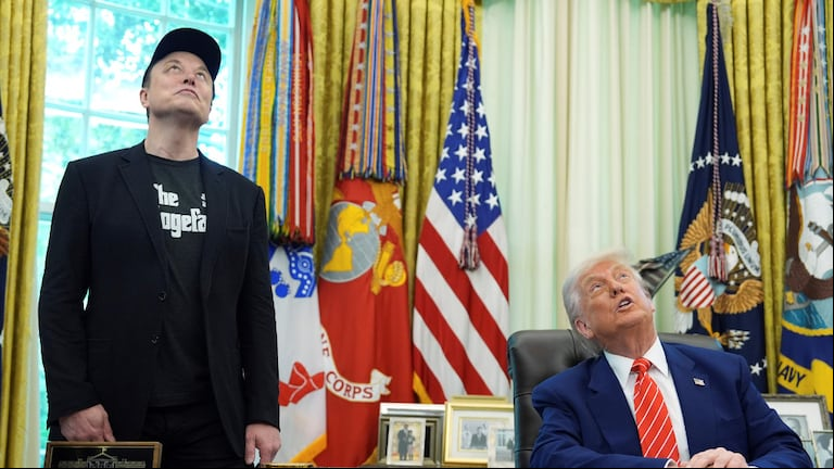 Elon Musk cuestiona el presupuesto de Donald Trump (Foto: AP)