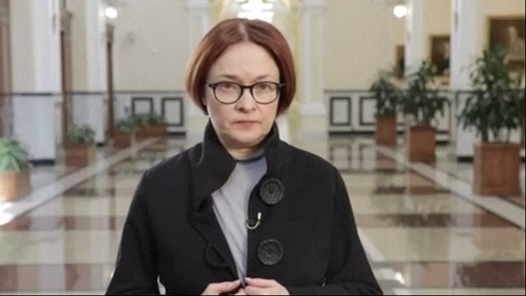 Elvira Nabiúllina, presidenta del Banco Central ruso (Foto: RT)