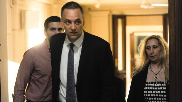 En Balcarce 50 reconocen que una parte de la estrategia discursiva de Adorni está enfocada en diferenciarse del excandidato a jefe de gobierno por LLA, Ramiro Marra (Foto: prensa Congreso).