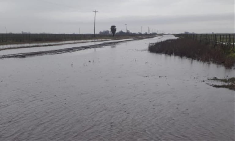 En Chacabuco se registraron 378 milímetros, uno de los mayores acumulados de la región. (Foto: X CendonMabel).