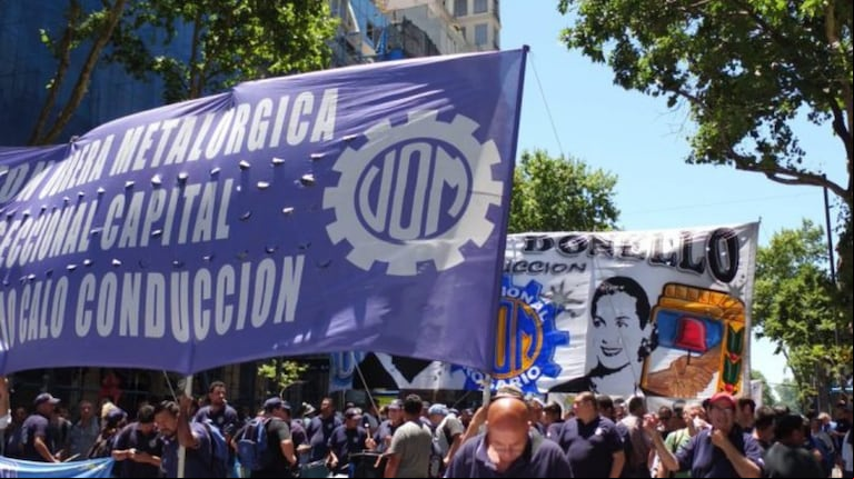 En medio de la conciliación obligatoria, se trabaron las negociaciones paritarias de la UOM (Foto: prensa UOM).