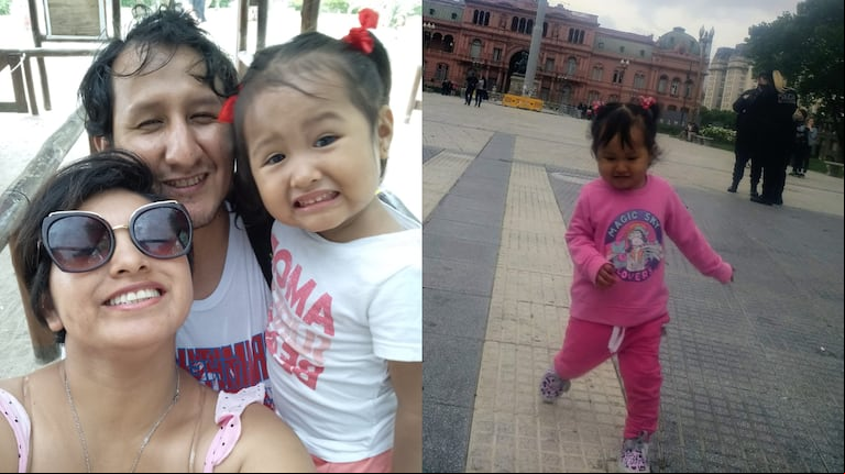 En medio del desastre, la pequeña Zoe cumple tres añitos. (Foto: gentileza Cintia Carlos)