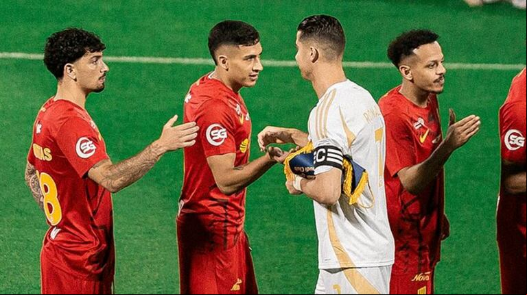 Equi Fernández enfrentó a Cristiano Ronaldo en la Liga de Arabia Saudita. (Foto: IG @equifernandez_).