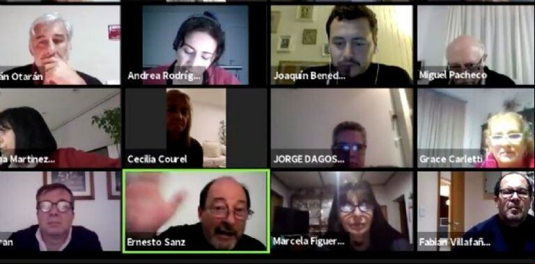Ernesto Sanz volvió por Zoom a la política argentina. (Foto: gentileza MDZ)
