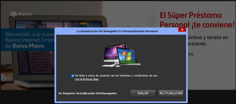 Estafas virtuales: alertan por nuevos ataques de malware a través de sitios falsos de bancos y AFIP. (Captura: Twitter/Merlax_)