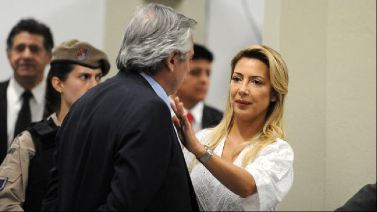 Fabiola Yañez habló sobre el patrimonio de Alberto Fernández. (Foto: EFE / Enrique García Medina)