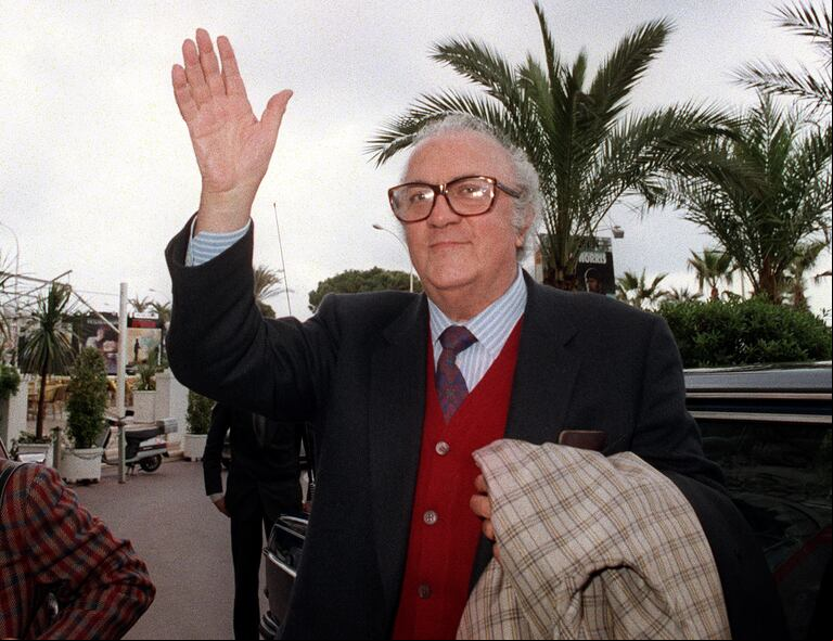 Federico Fellini, en el Festival de Cannes de 1987. (Foto: AFP)