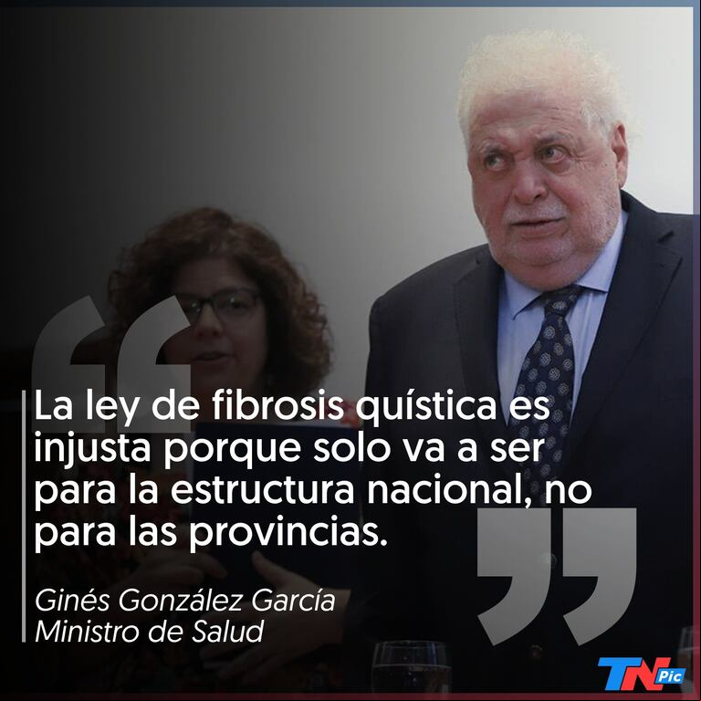 Fibrosis quística: Ginés González García cuestionó el proyecto y Alberto Fernández lo desautorizó