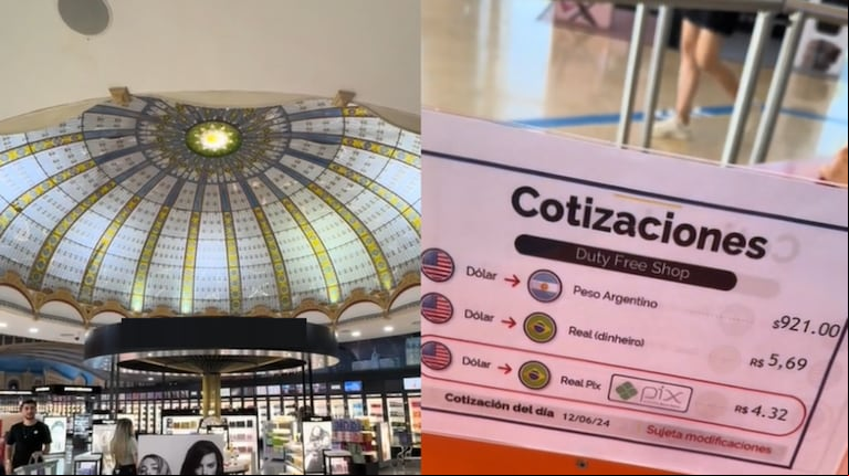 Fue a Misiones, entró al Free Shop de Iguazú y sorprendió a todos al mostrar el precio de los productos. (Foto: TikTok/@jefadelahorro)