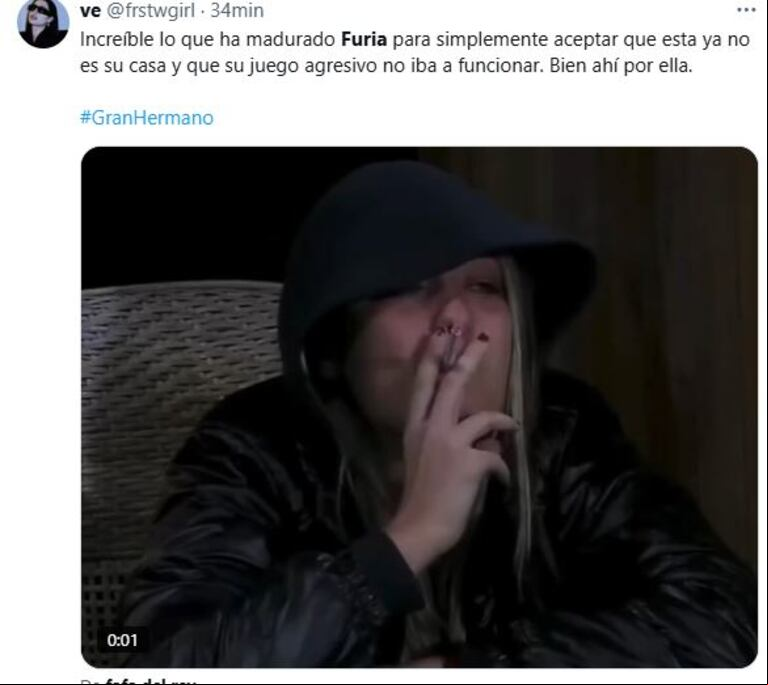 Furia abandonó la casa de GH (Foto: captura X)