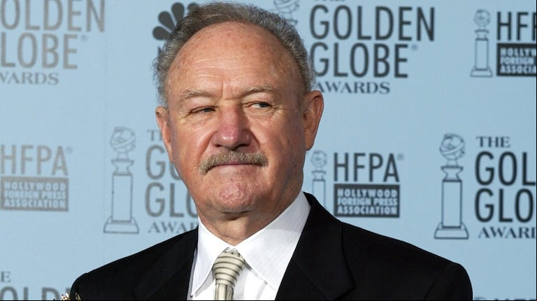 Gene Hackman, al recibir un Premio Globo de Oro en 2003. (Foto: AFP/Héctor Mata)