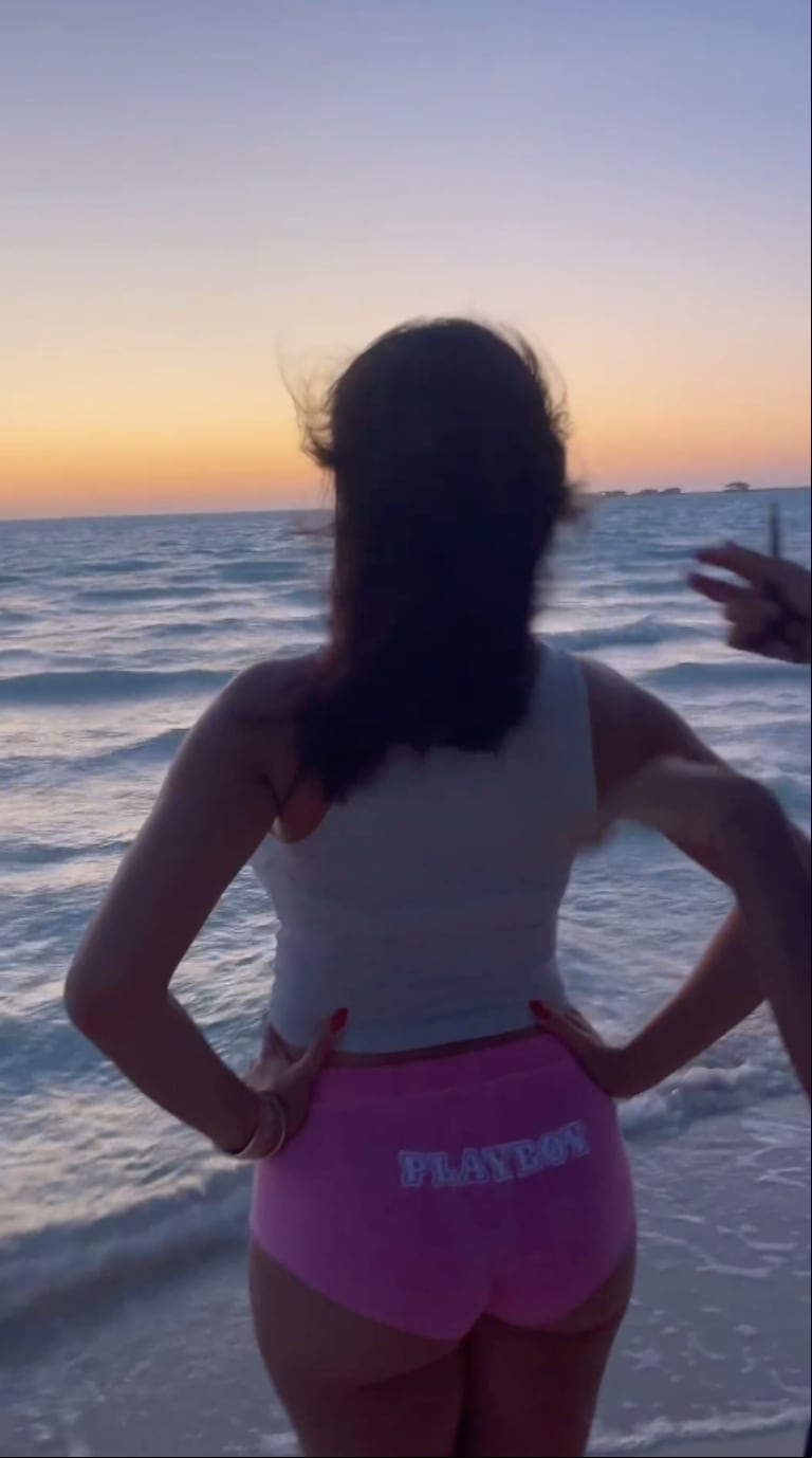 Georgina Rodríguez mostró su pelo corto desde la playa. (Foto: Instagram/@georginagio)